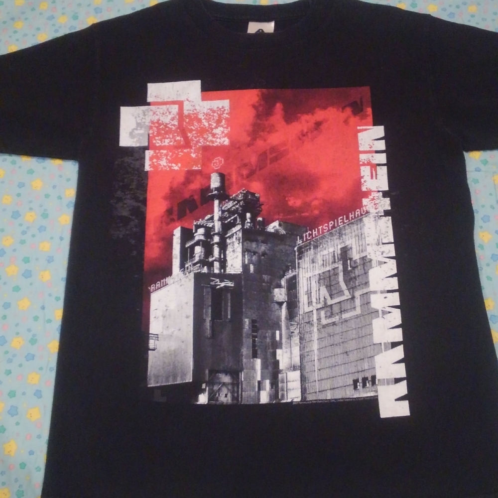 🎵 Rammstein 🔥🌍 Vintage Shirt Small  Y2K 2007 Lichtspielhaus ✨ Rare 💎 German